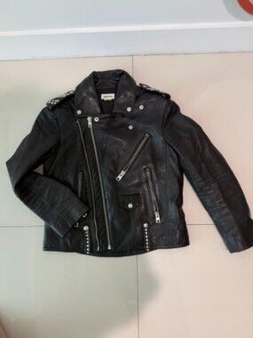 Zadig and Voltaire studded leather jacket